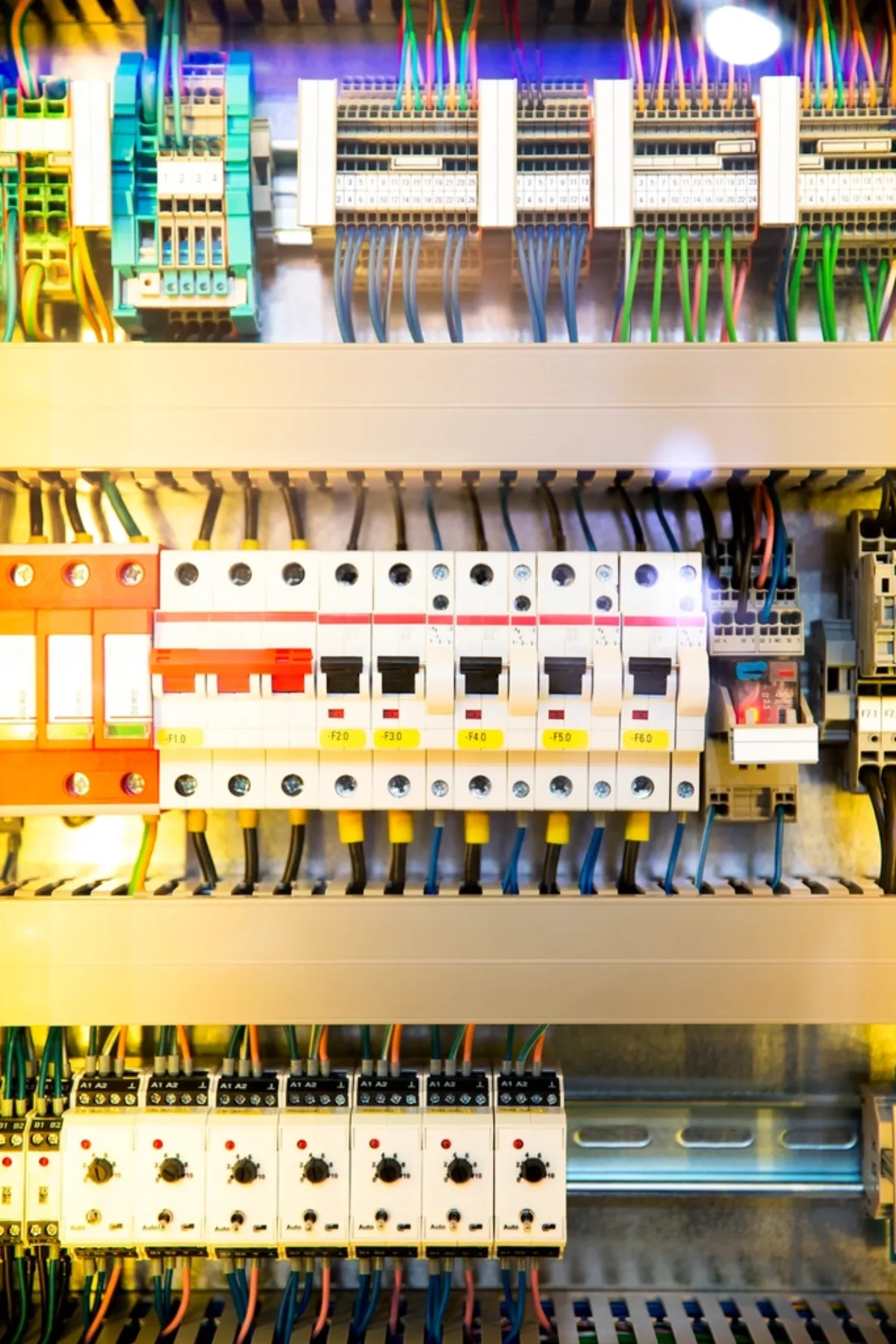 Lecture d'un tableau électrique pour localiser un défaut, par un électricien en Île-de-France